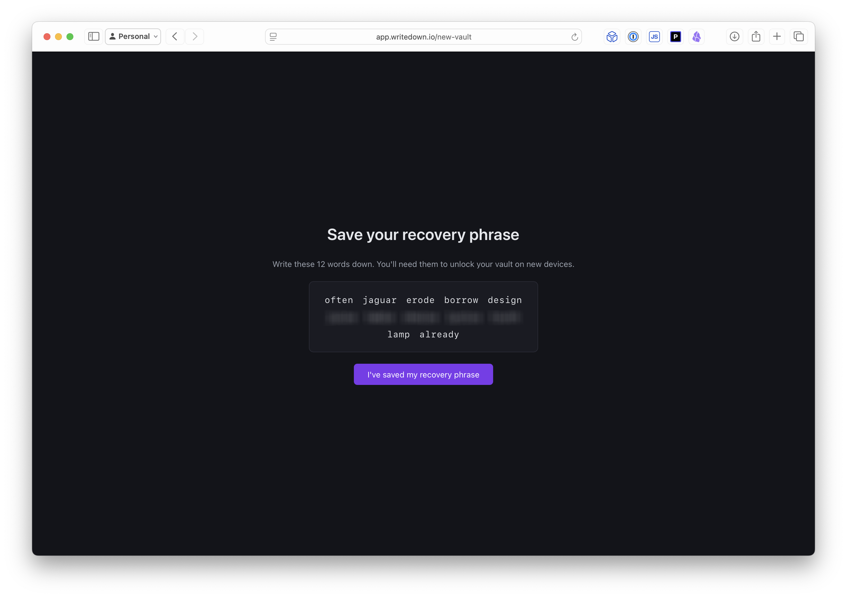 Writedown App Screenshot 2